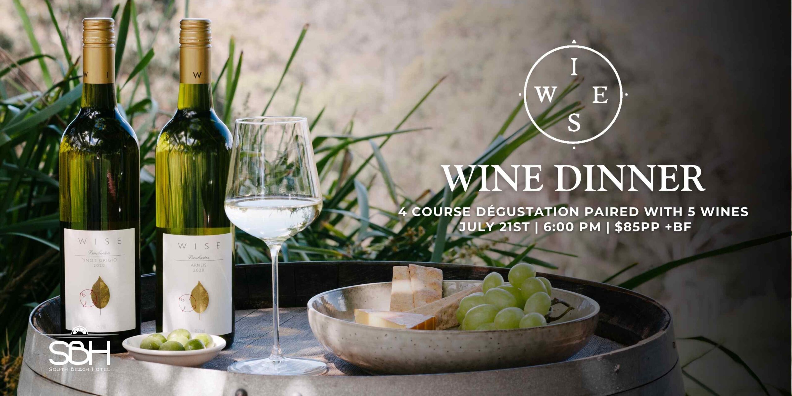 Wise Wine Dinner at SBH